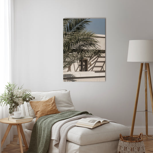 PALM SHADOW DANCE Quadro em tela vertical