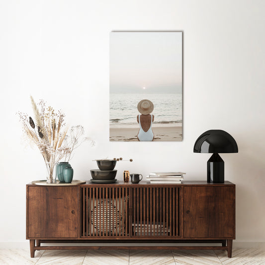 SAND AND SOLITUDE Quadro em tela vertical