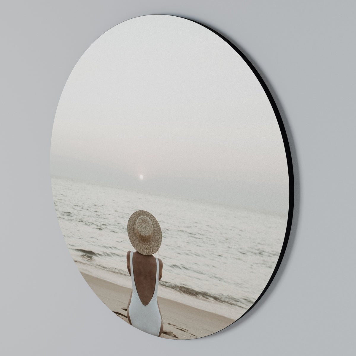 SAND AND SOLITUDE Rundes Wandbild
