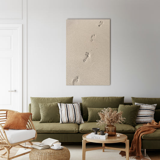BEACH BOUND PATHWAYS Quadro em tela vertical