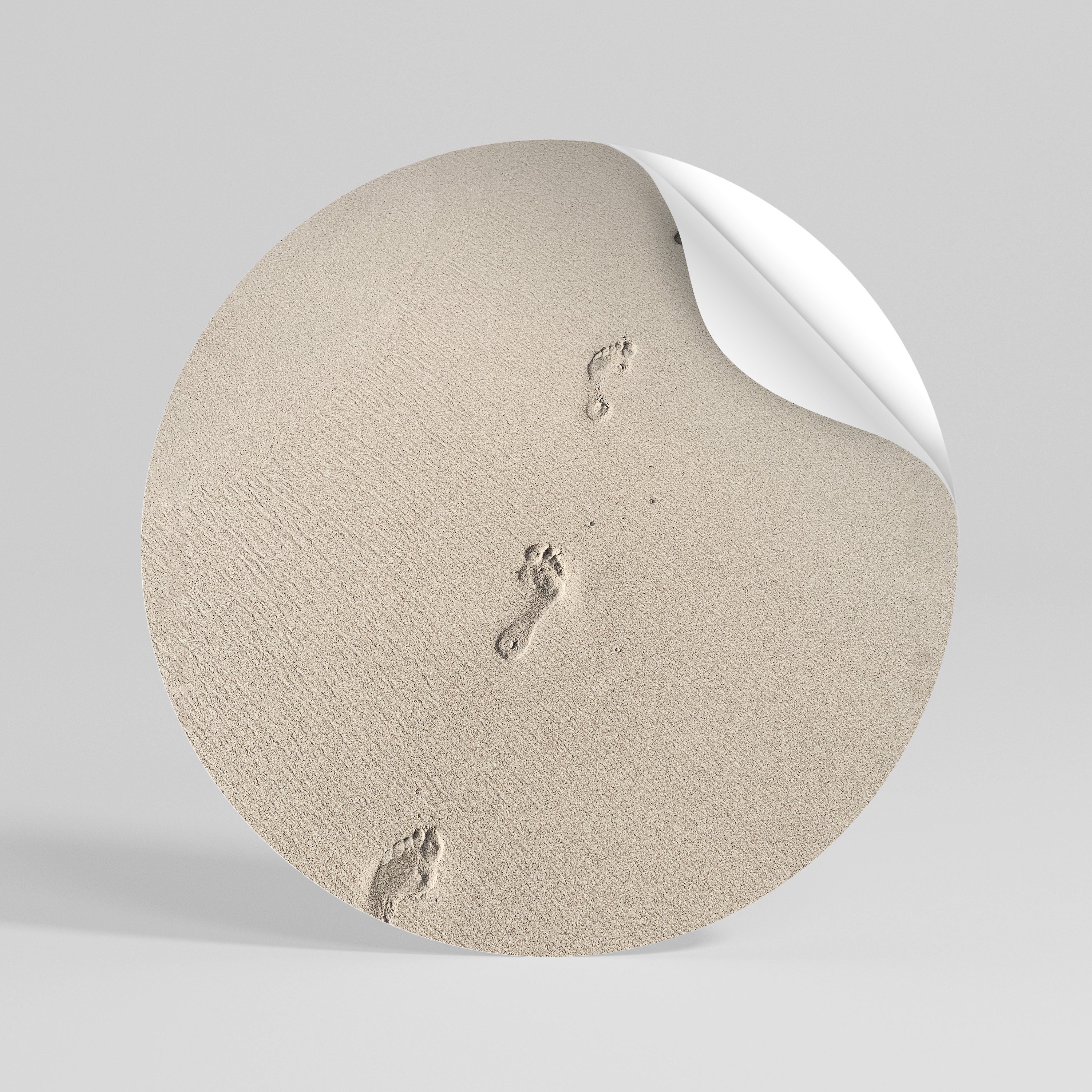 BEACH BOUND PATHWAYS Rund väggdekal