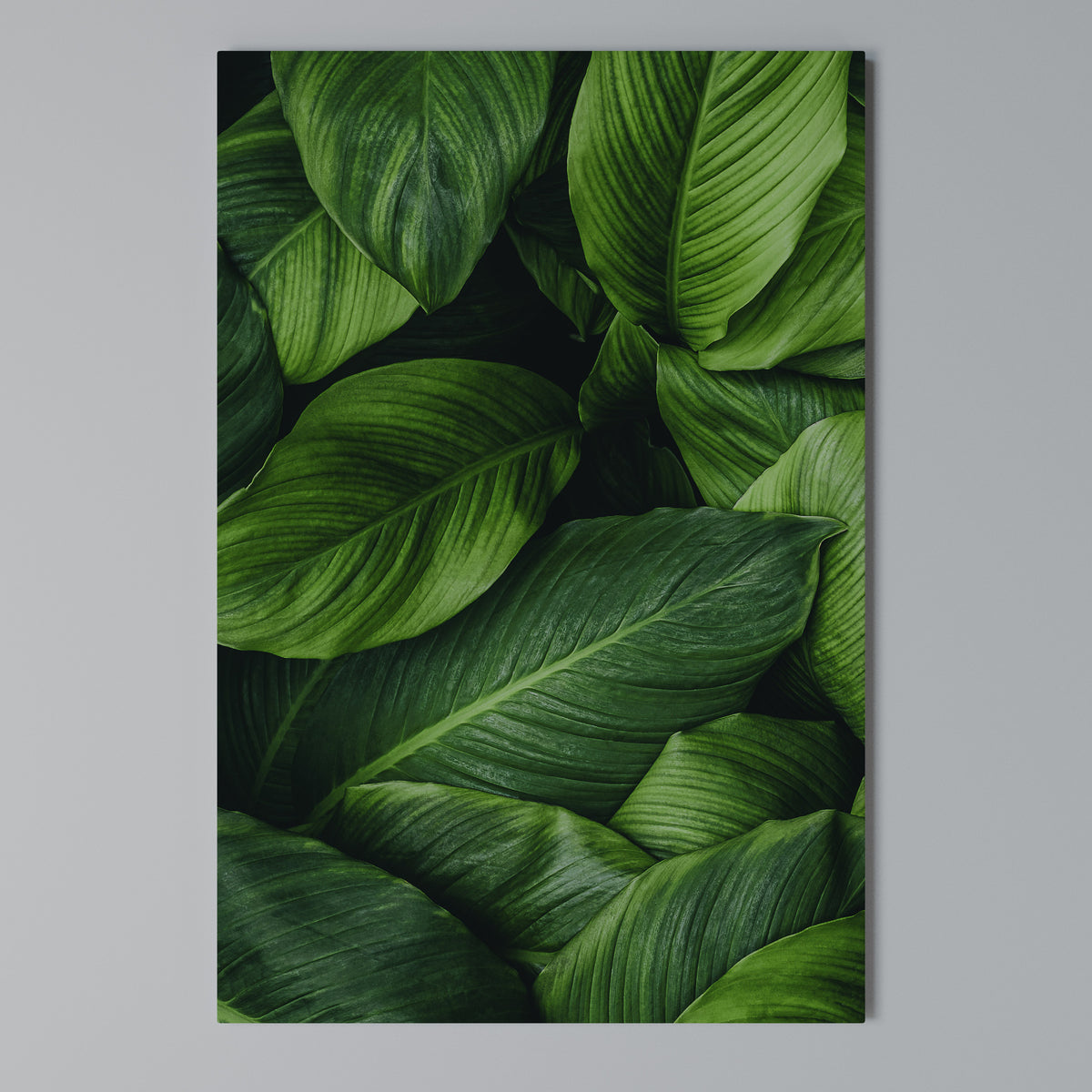 VIBRANT LEAFY EMBRACE Cuadro en lienzo vertical