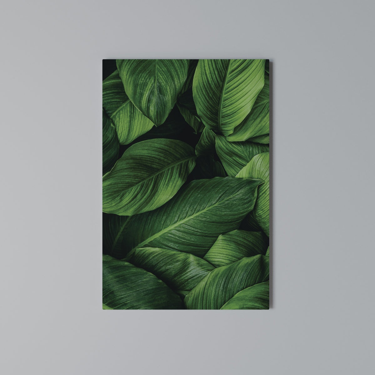 VIBRANT LEAFY EMBRACE Cuadro en lienzo vertical