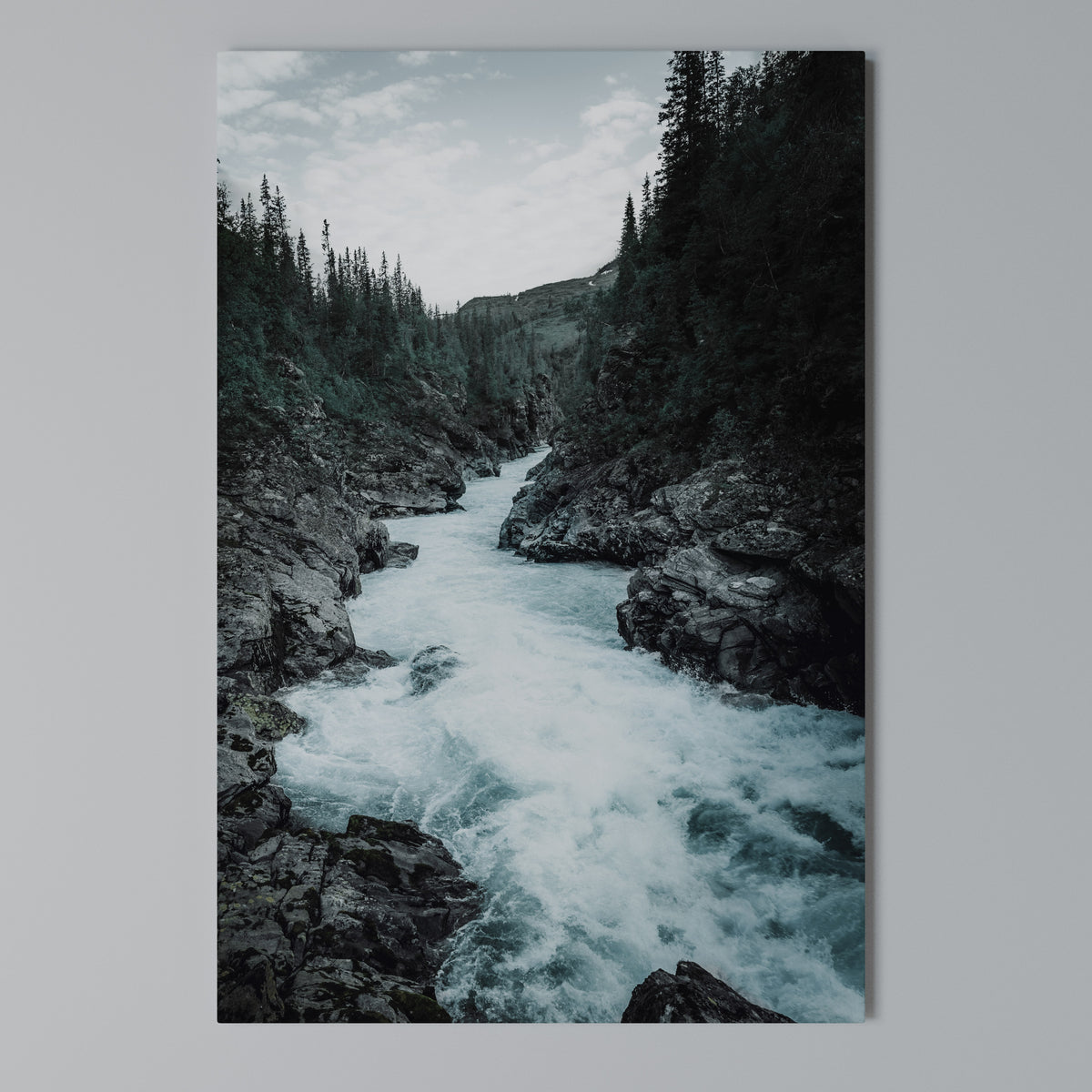 RUSHING REFLECTIONS Quadro em tela vertical