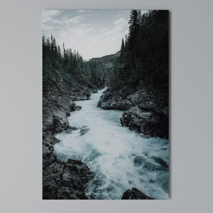 RUSHING REFLECTIONS Quadro em tela vertical