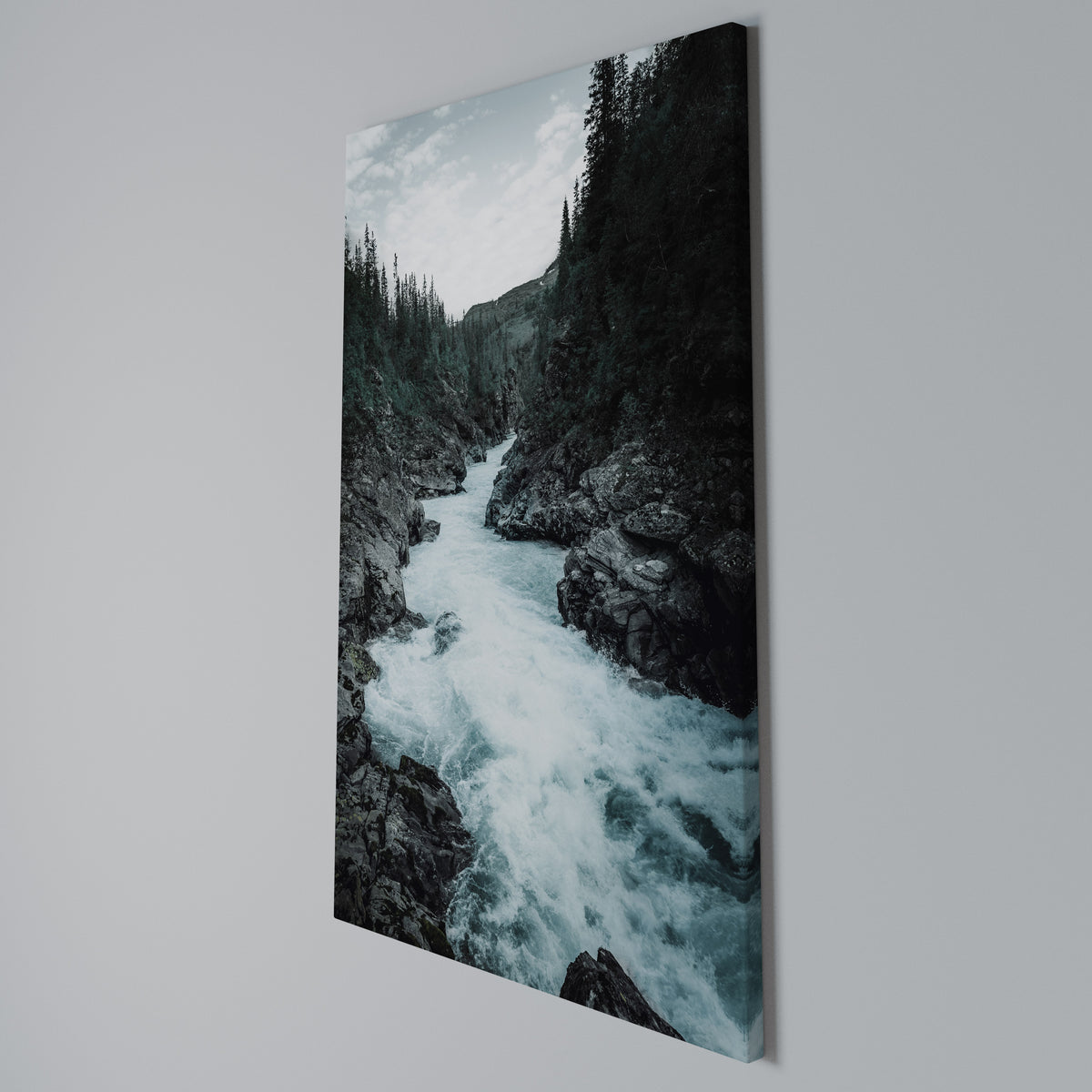 RUSHING REFLECTIONS Quadro em tela vertical