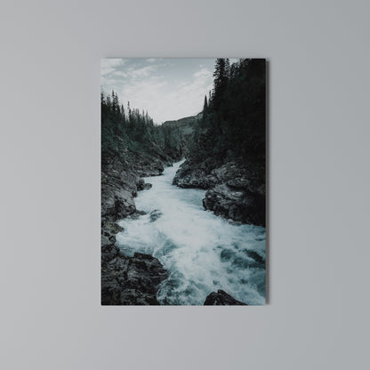 RUSHING REFLECTIONS Quadro em tela vertical