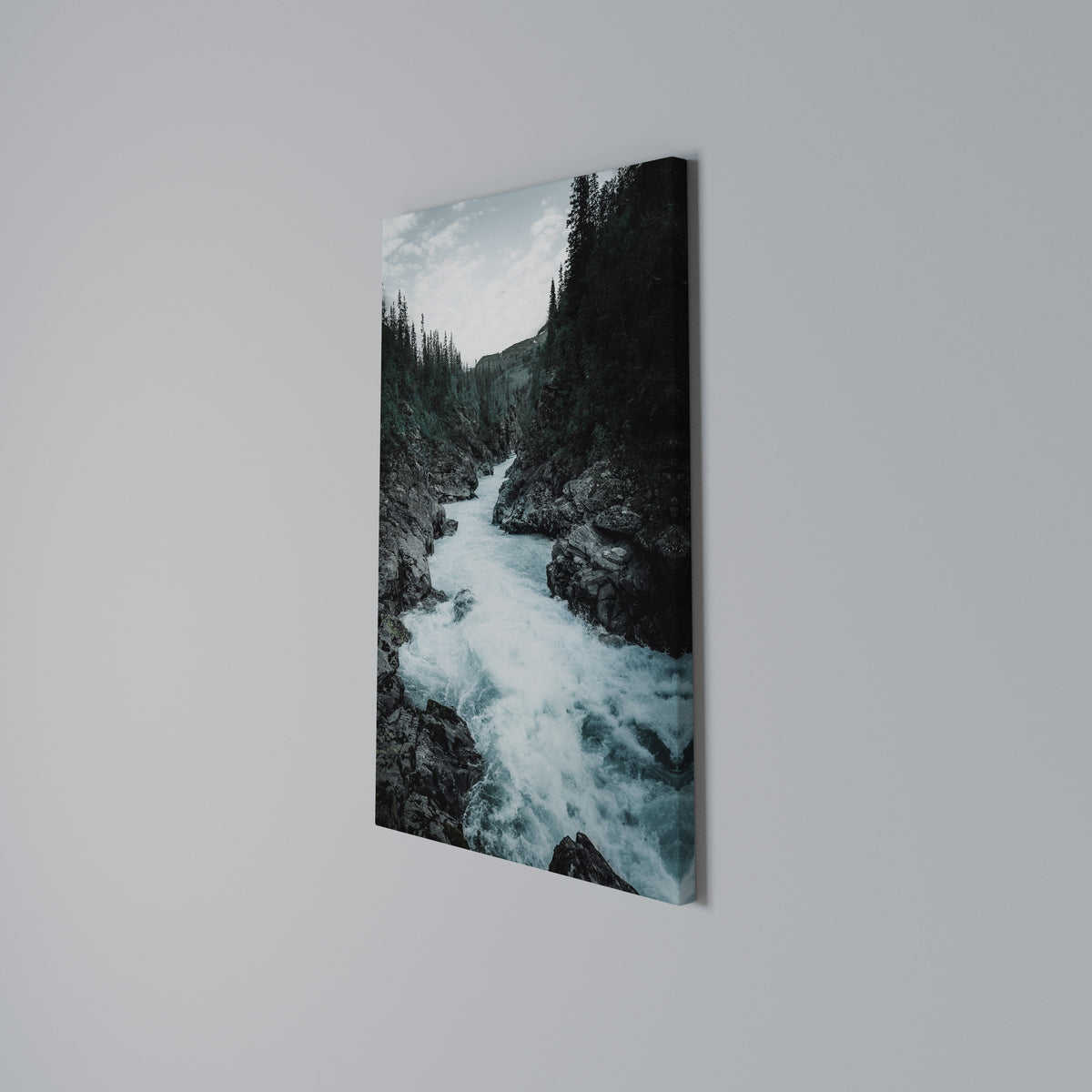 RUSHING REFLECTIONS Quadro em tela vertical