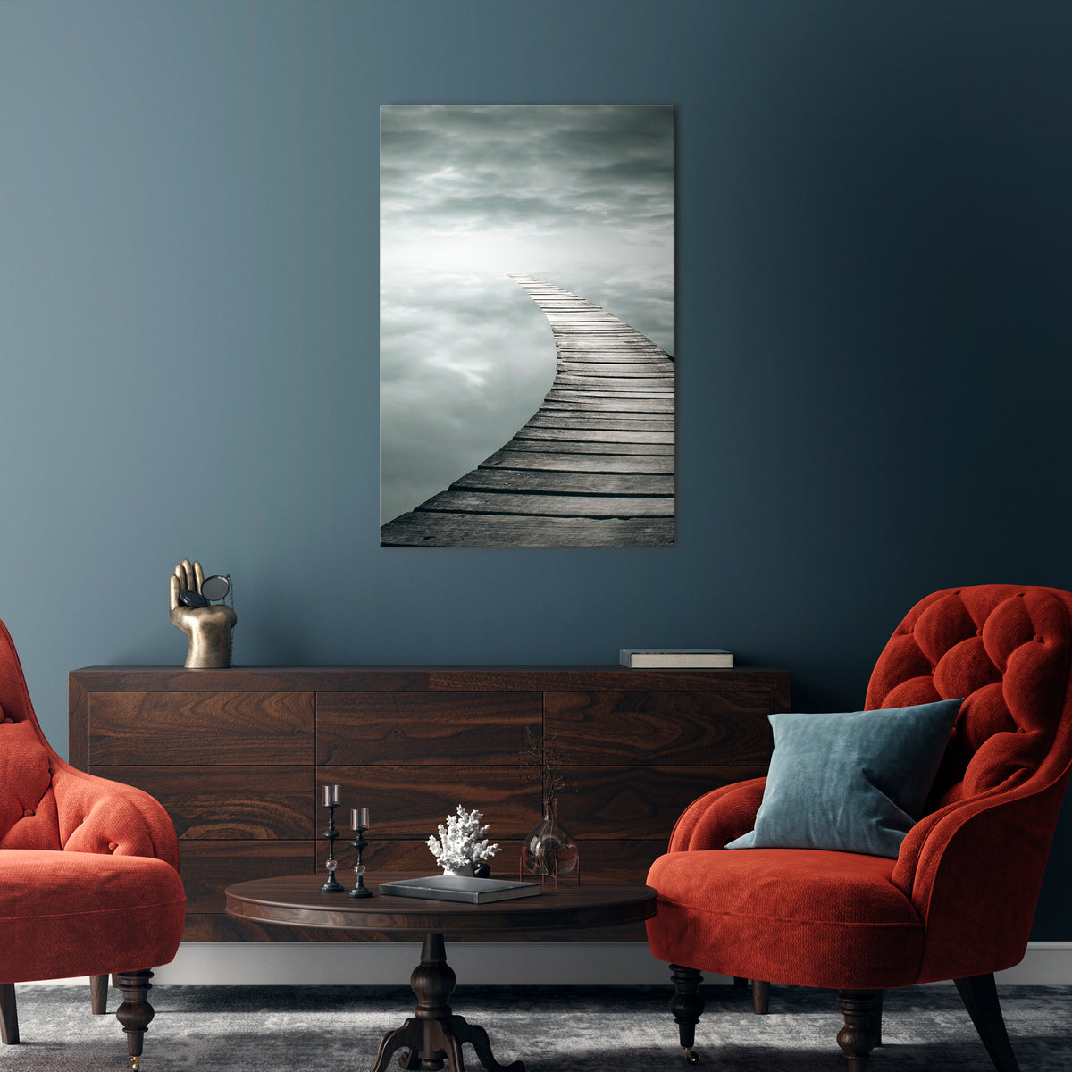 WHISPERING PATHWAYS Quadro em tela vertical