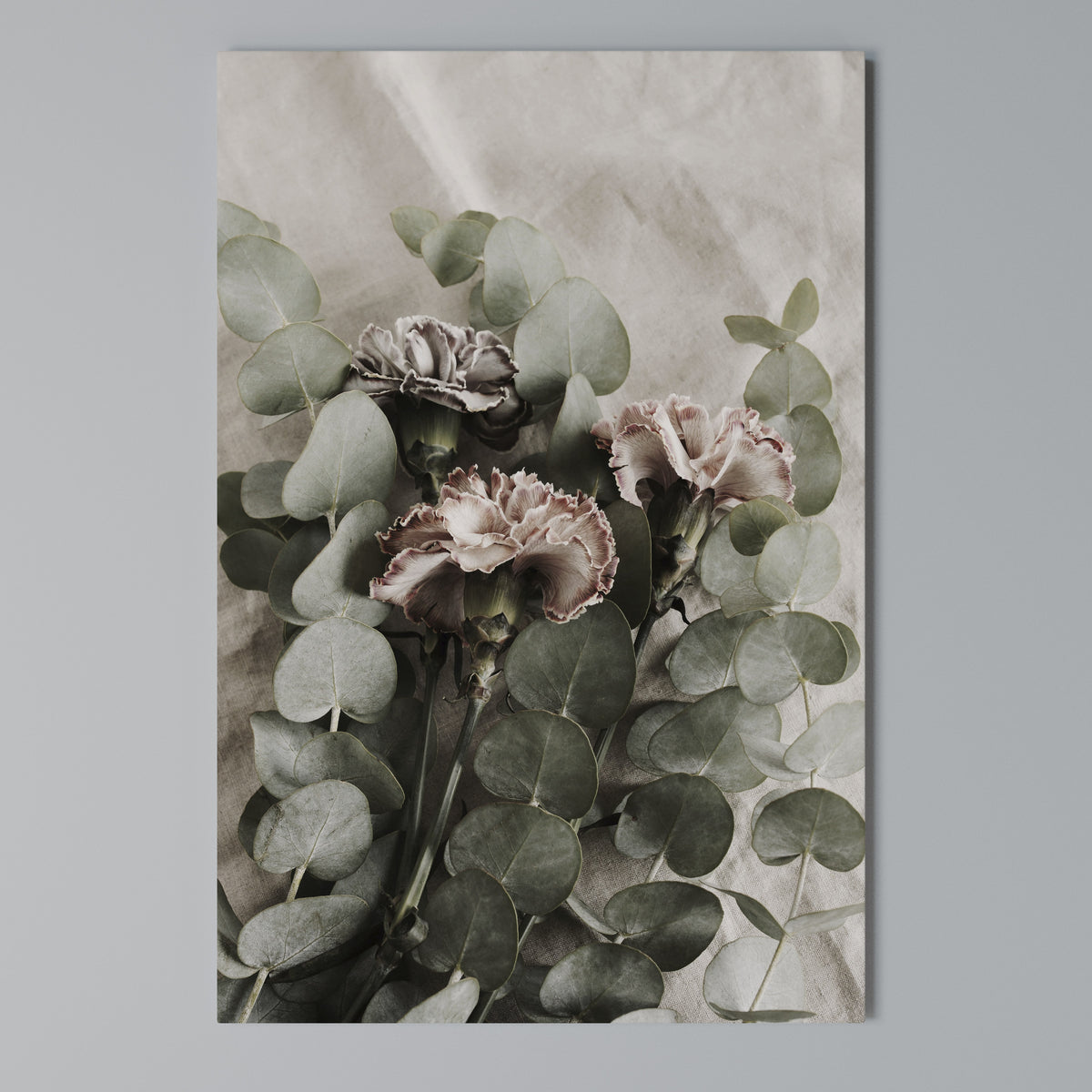 LINEN CLOVES Quadro em tela vertical