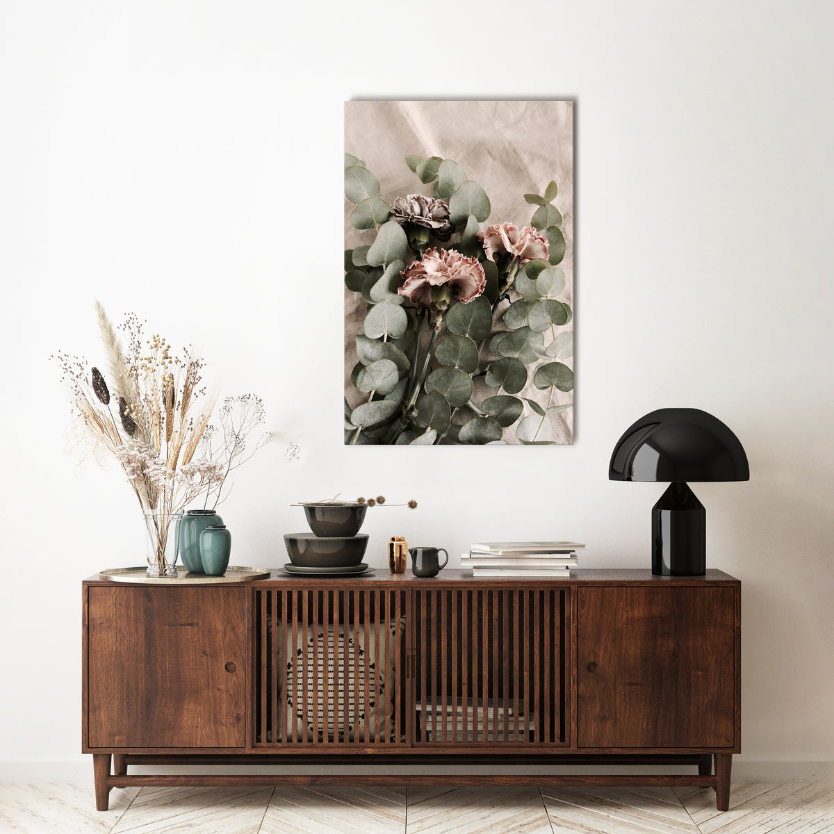 LINEN CLOVES Quadro em tela vertical