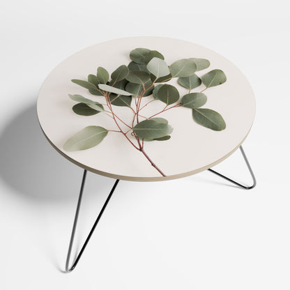 Petite table basse BRANCHE D'EUCALYPTUS