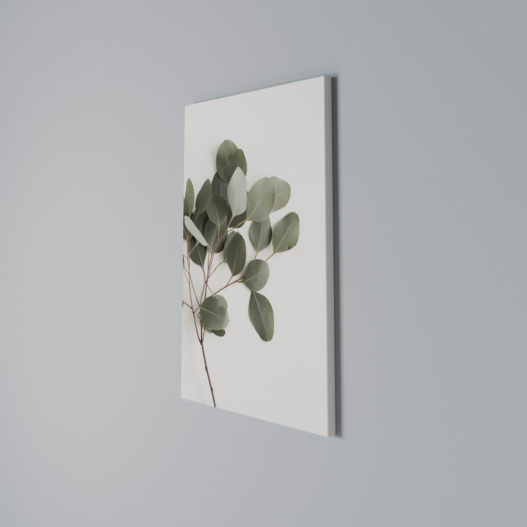 EUCALYPTUS BRANCH Vertical Canvas Print
