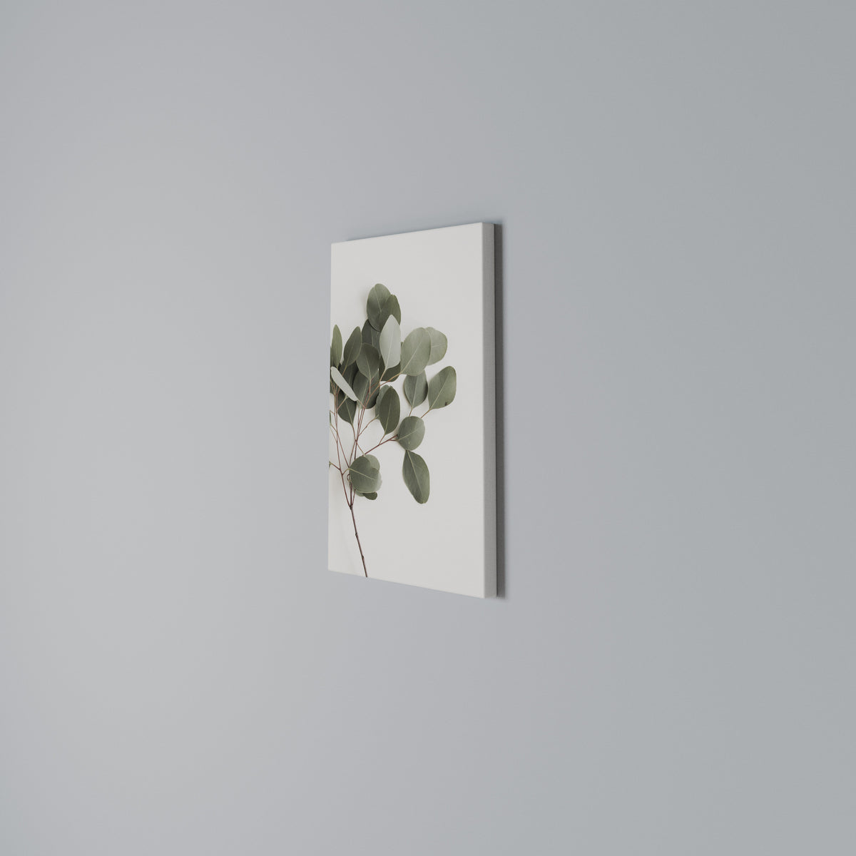 EUCALYPTUS BRANCH Vertical Canvas Print