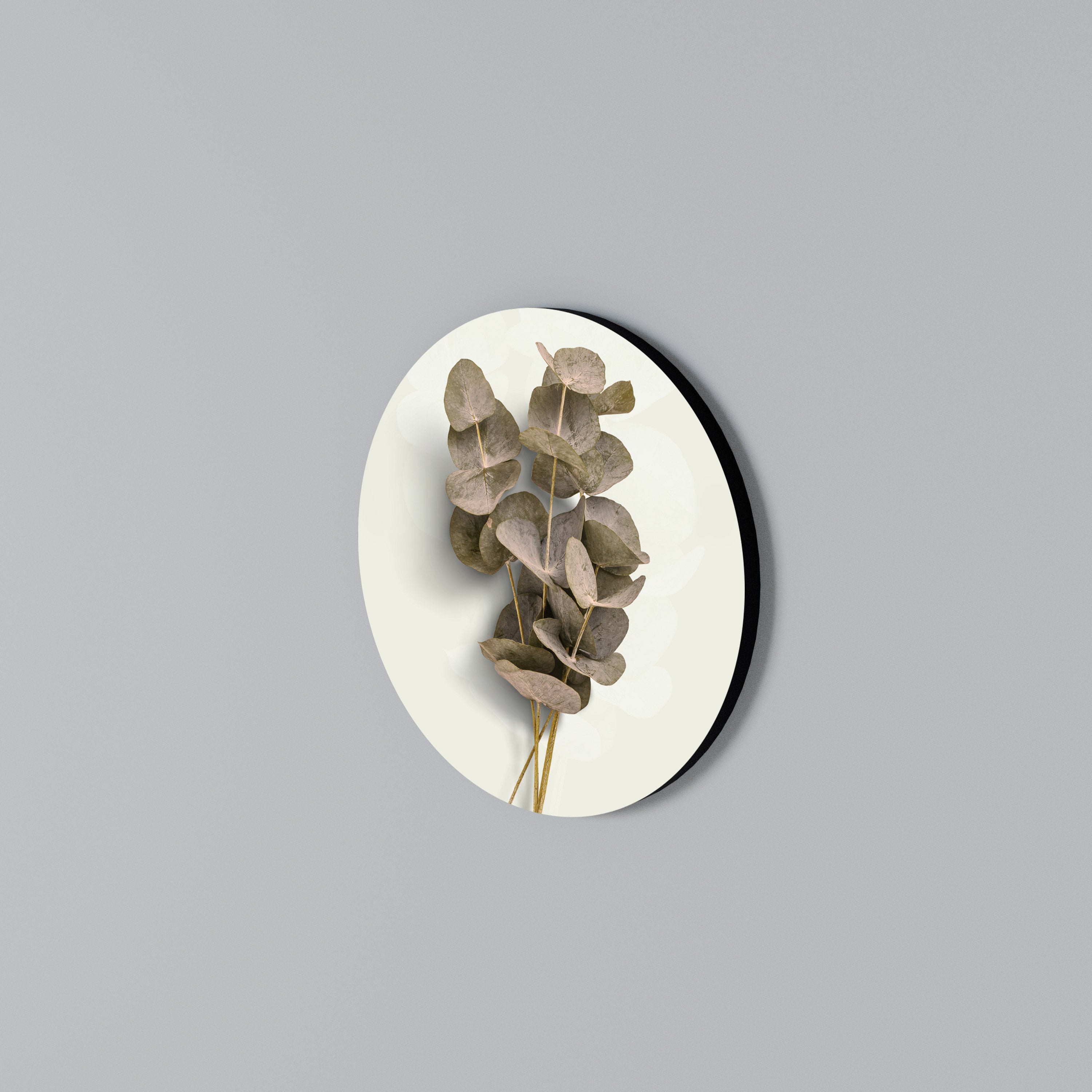 TIMELESS GREENERY Rundes Wandbild