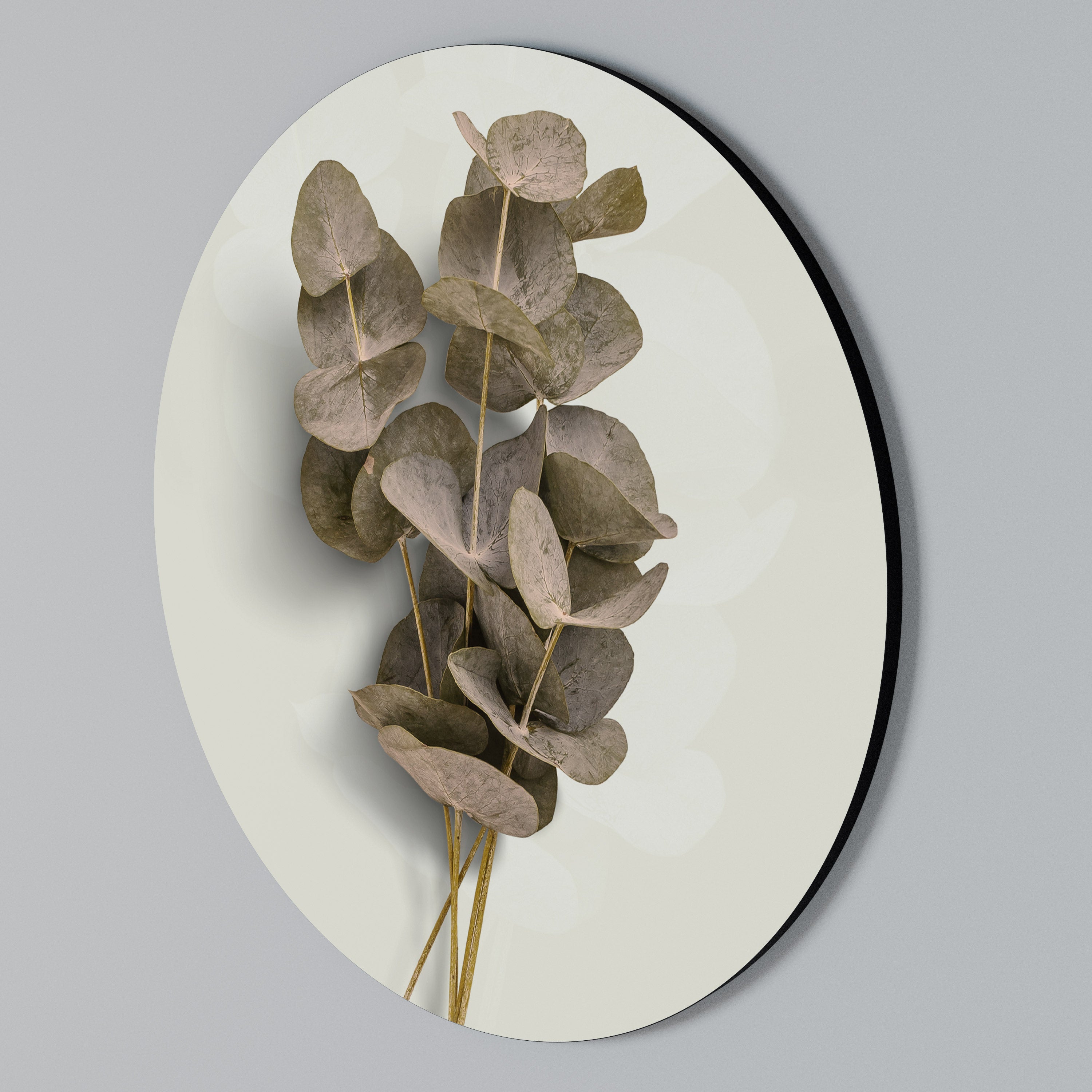 TIMELESS GREENERY Rundes Wandbild