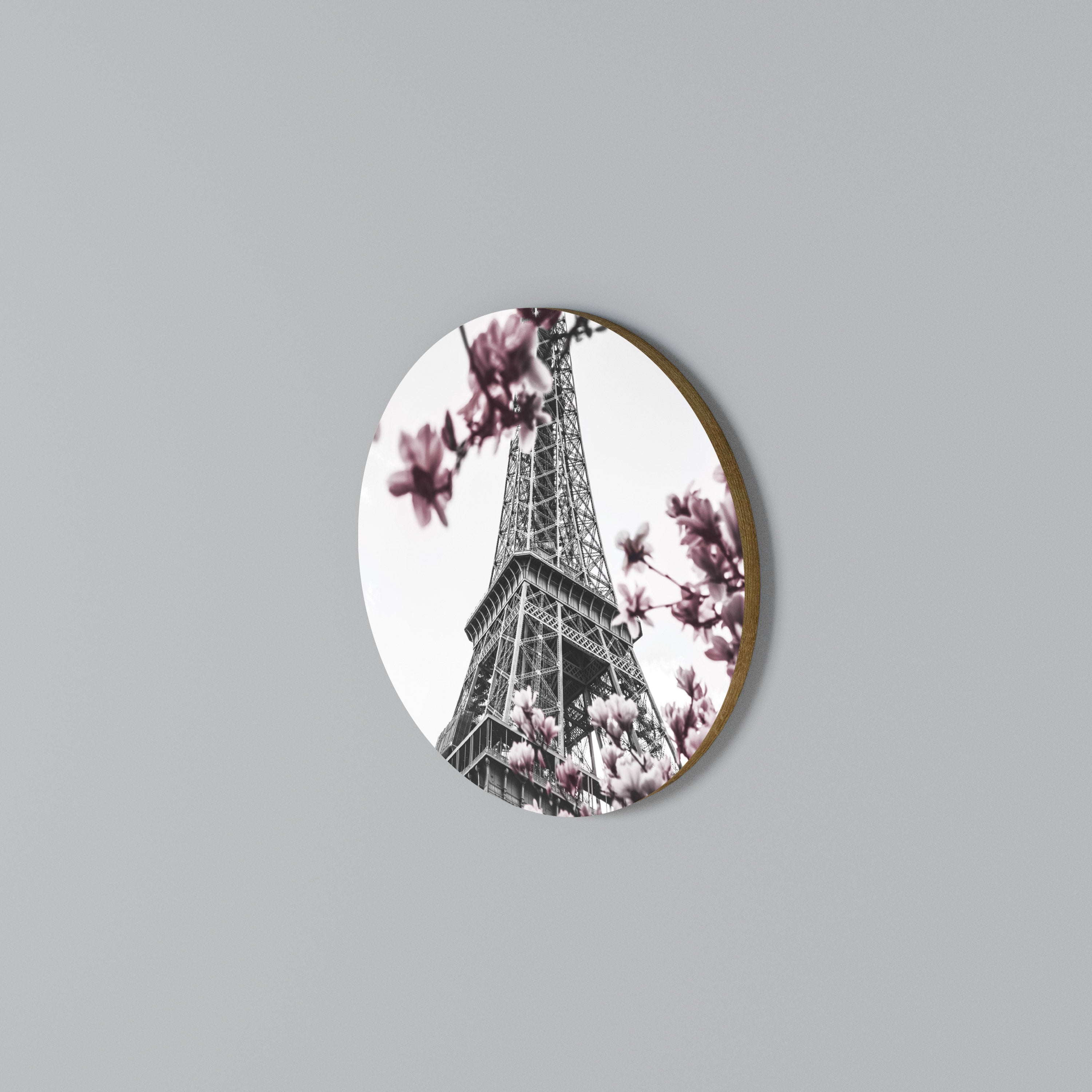 EIFFEL IN BLOOM Rundes Wandbild