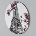 EIFFEL IN BLOOM Round Wall Art