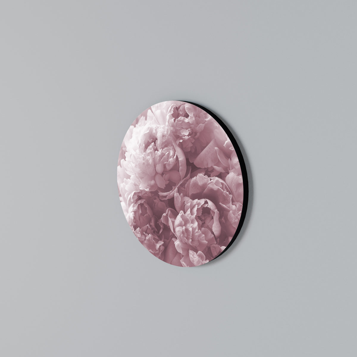 BLUSHED SERENITY Round Wall Art