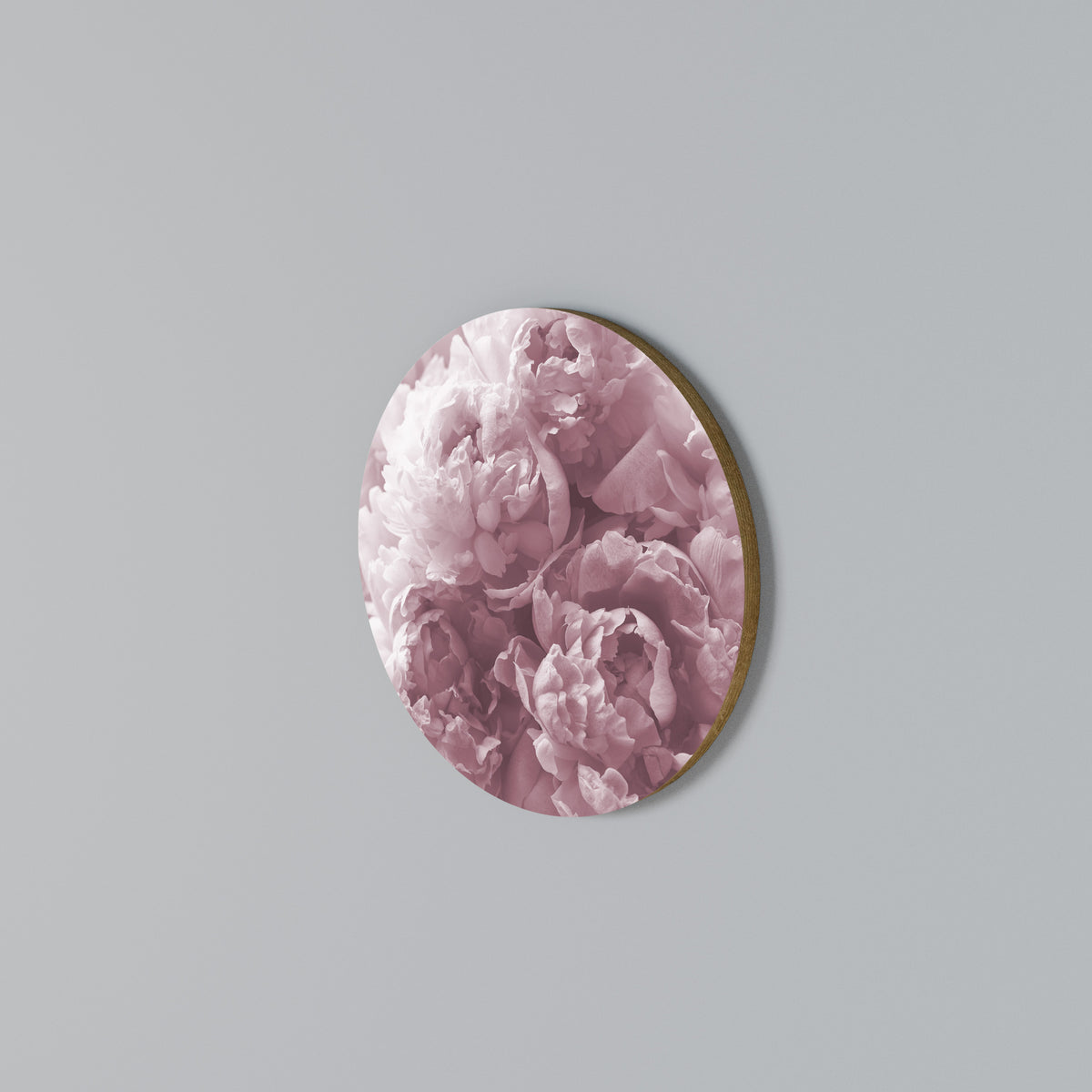 BLUSHED SERENITY Round Wall Art