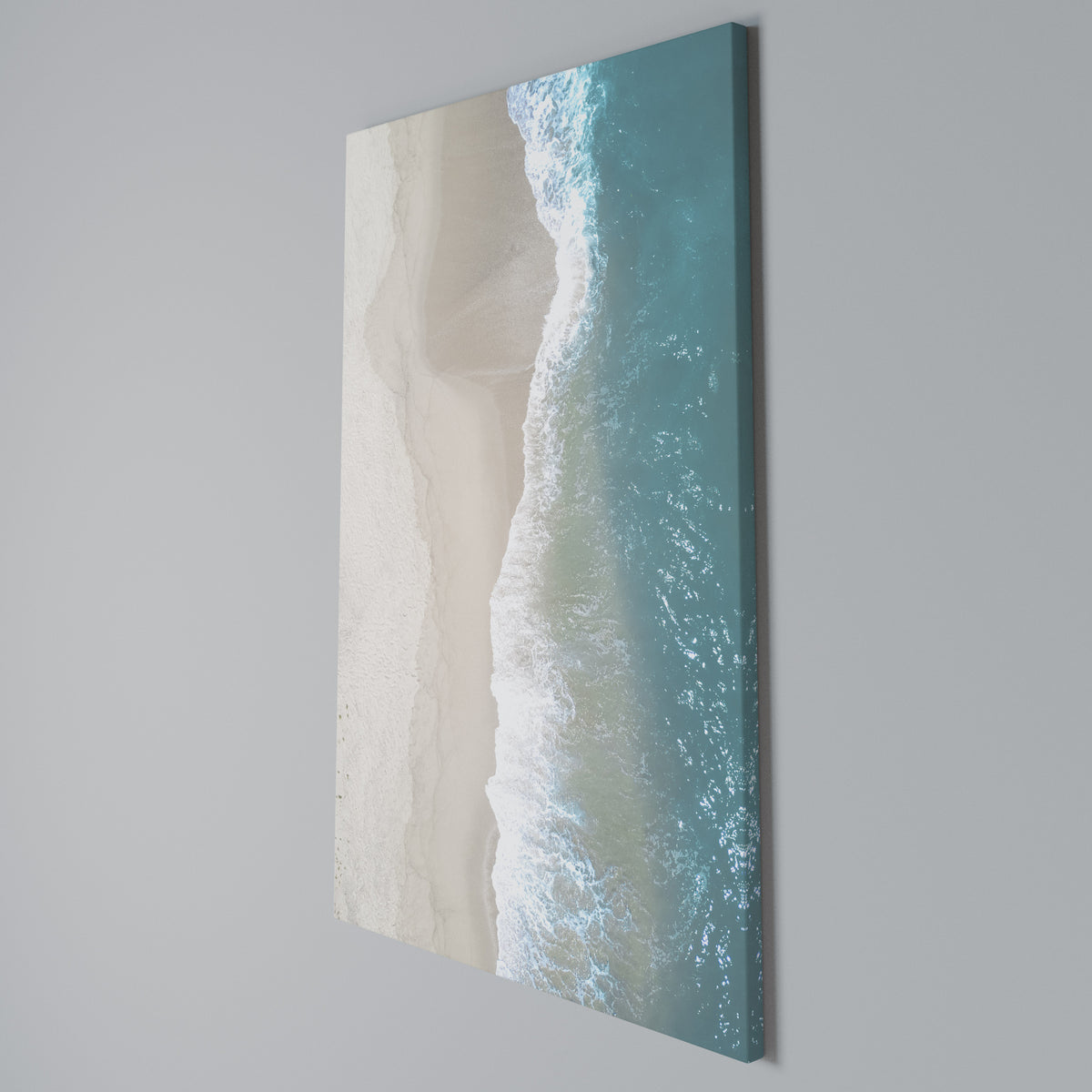 SAND AND SEA HARMONY Vertical Canvas Print