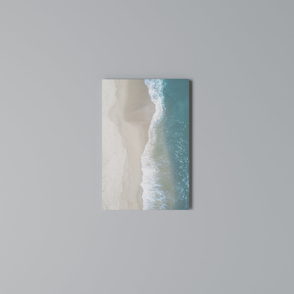 SAND AND SEA HARMONY Vertical Canvas Print