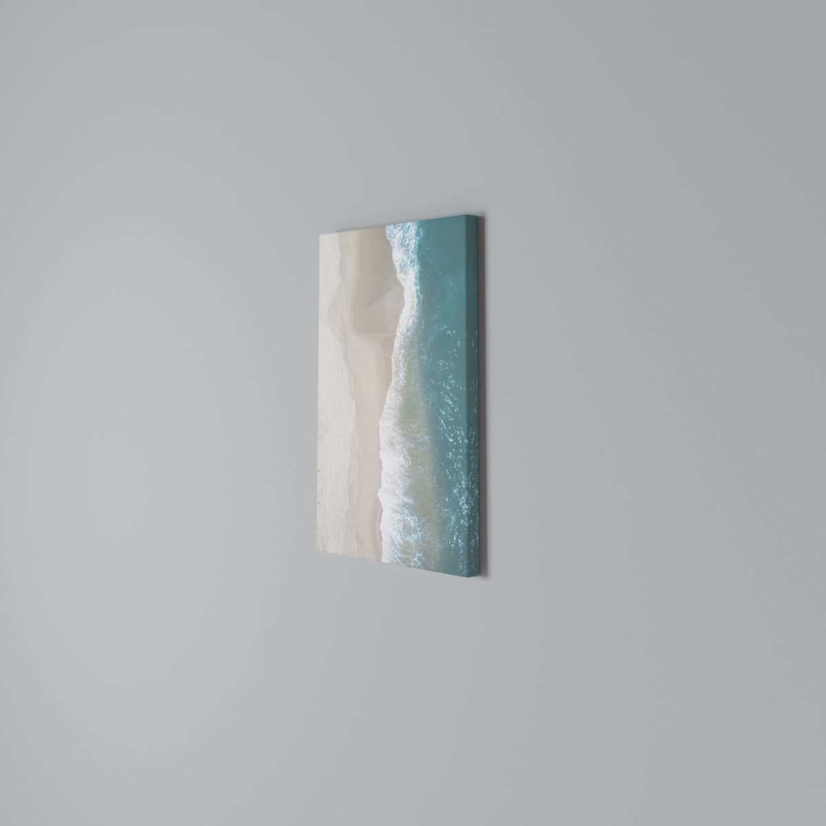 SAND AND SEA HARMONY Vertical Canvas Print
