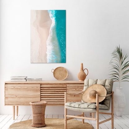 SAND AND SEA HARMONY Quadro em tela vertical