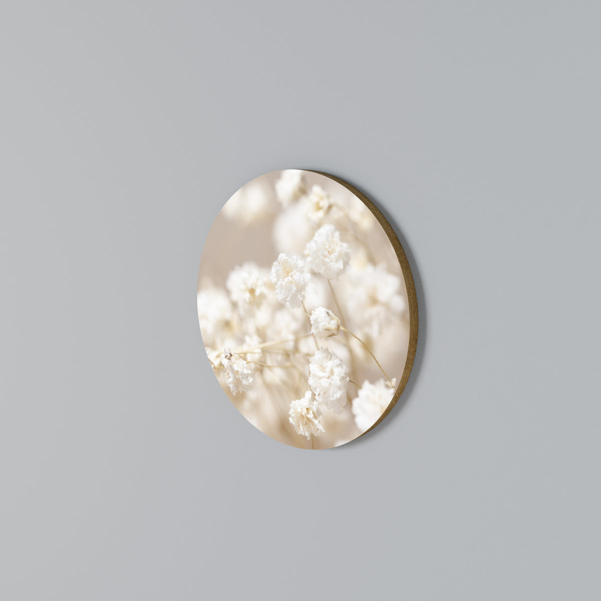 GHOSTLY BLOOM Round Wall Art