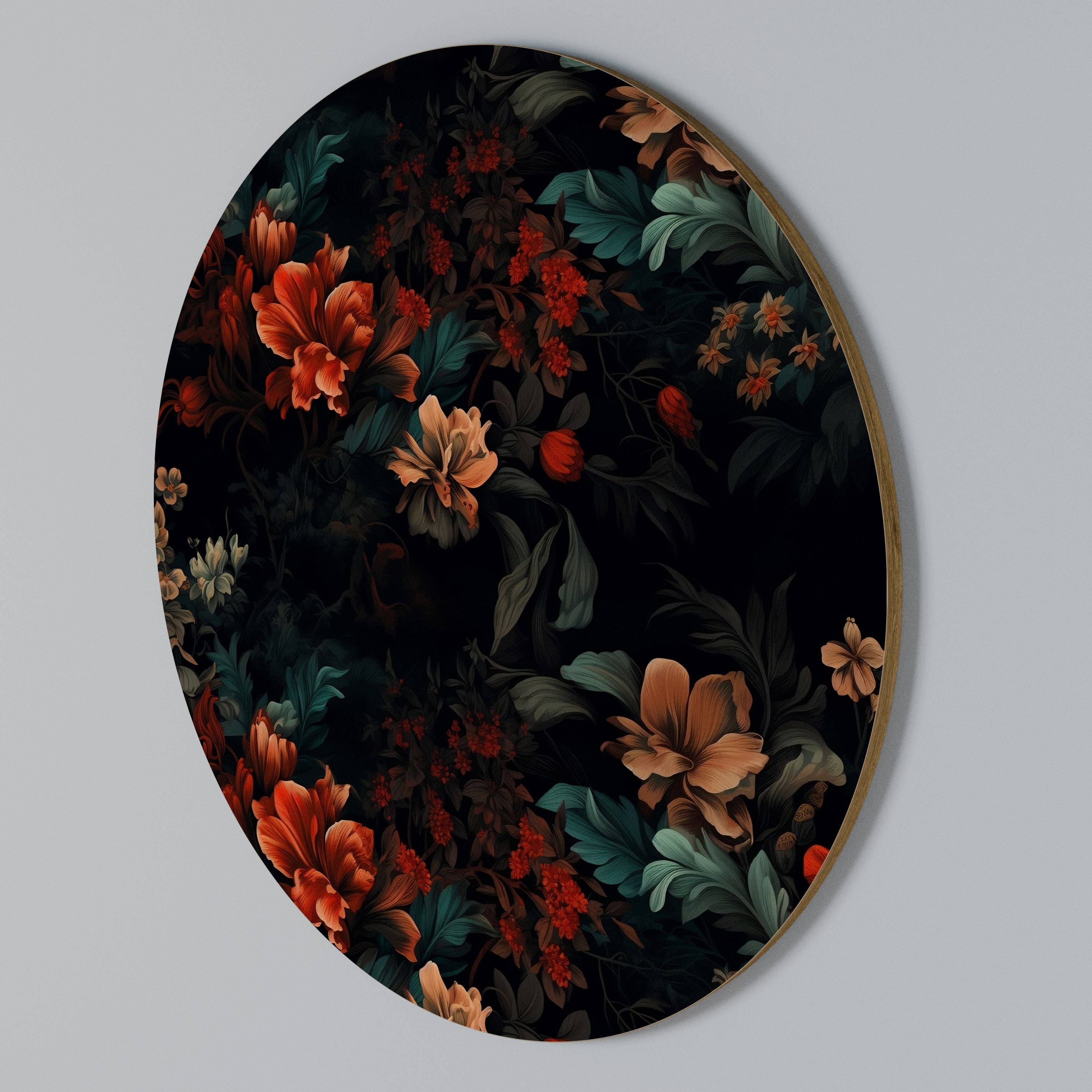 IMAGINARY BLOSSOM Round Wall Art