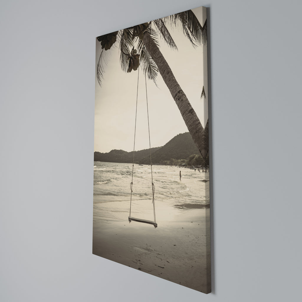 SUNSET SWING SORROW Cuadro en lienzo vertical