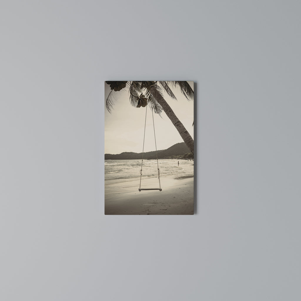 SUNSET SWING SORROW Cuadro en lienzo vertical