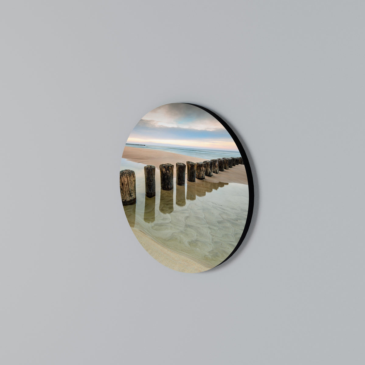 TIDAL SYMMETRY Round Wall Art