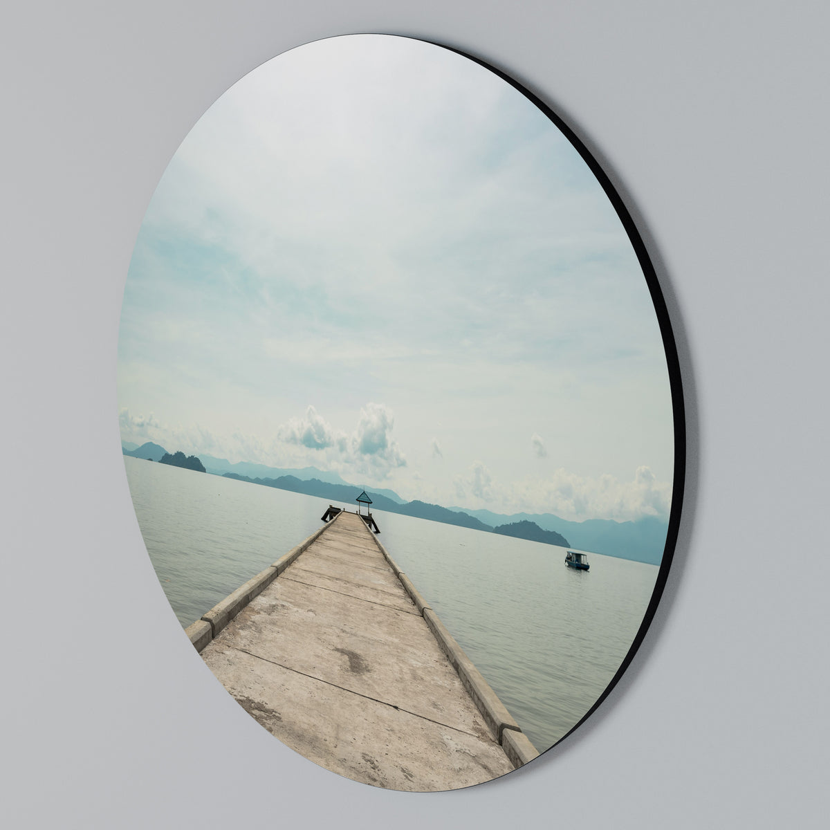 AQUA HORIZON Rundes Wandbild