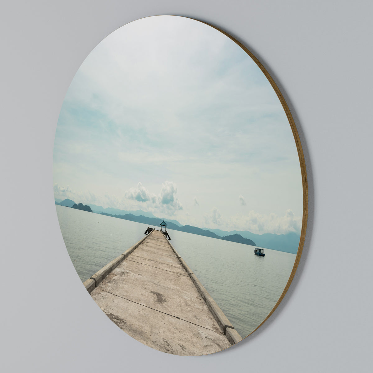 AQUA HORIZON Rundes Wandbild