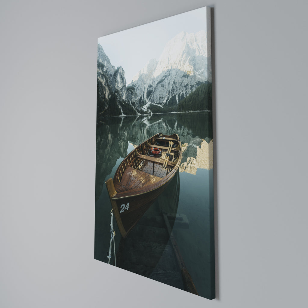STILL WATERS Vertical Canvas Print