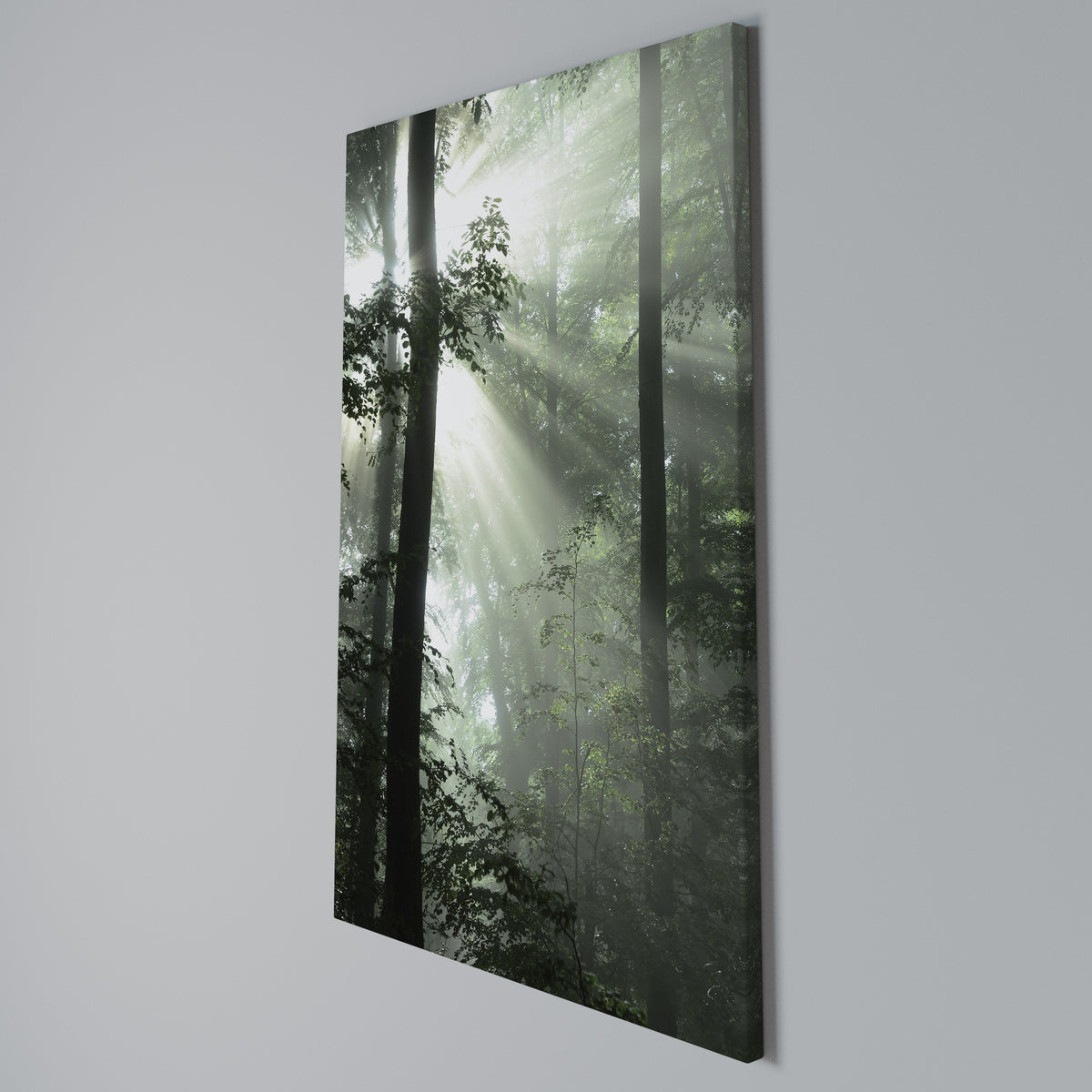 MYSTICAL SUNBEAMS Vertical Canvas Print