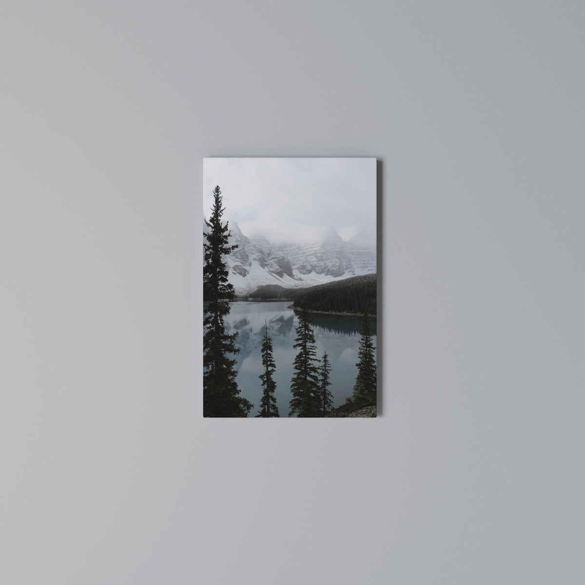 MISTY FOREST BOUNDARIES Stampa su tela verticale