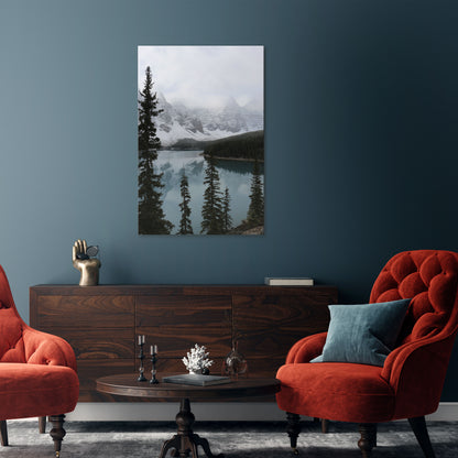 MISTY FOREST BOUNDARIES Stampa su tela verticale