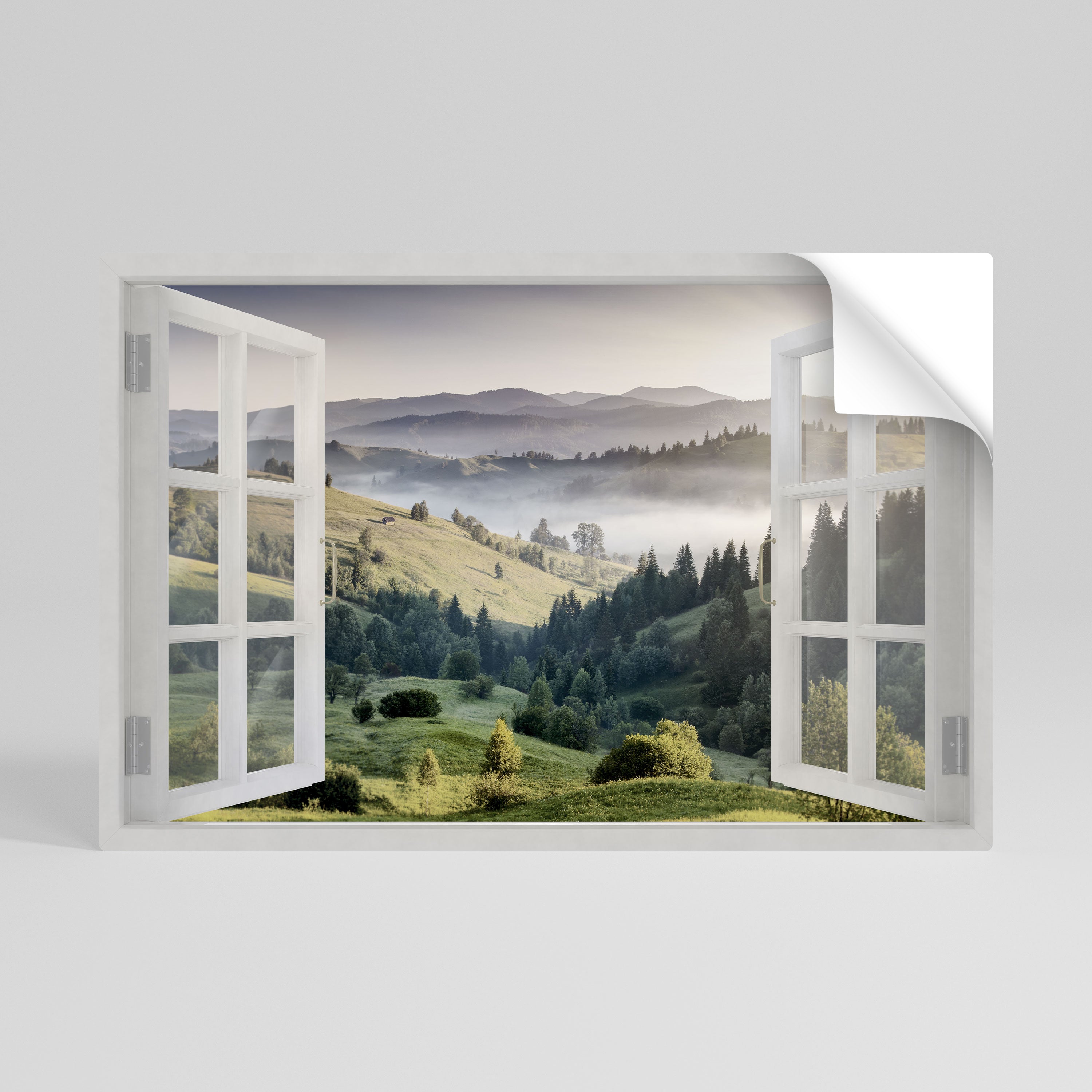 OPEN AIR ESCAPE Selbstklebendes Horizontal-Poster