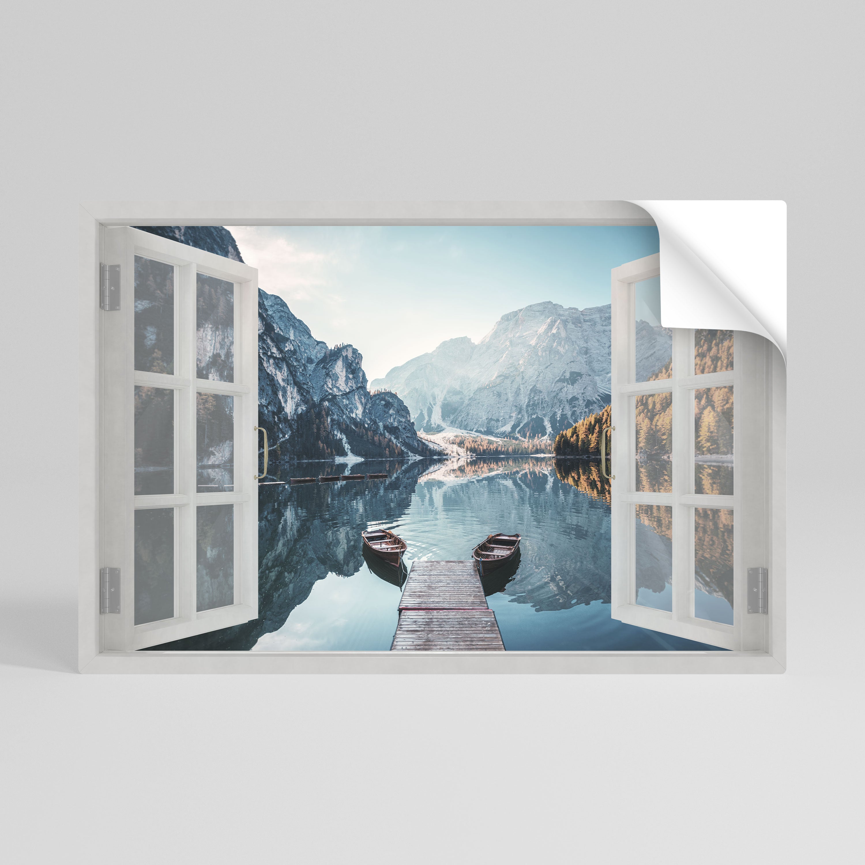 PEEK INTO PARADISE Peel and Stick Horizontal Poster