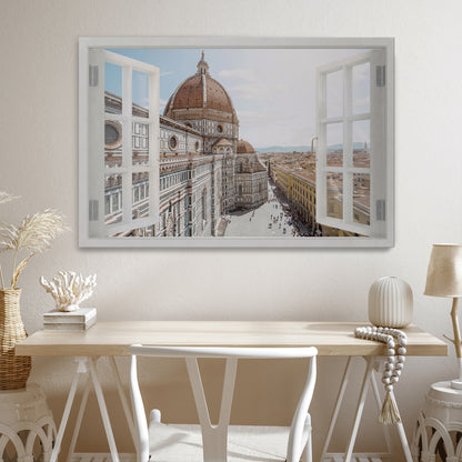 OPEN WINDOW VISTA Horizontal Canvas Print