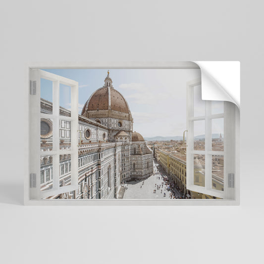 OPEN WINDOW VISTA Peel and Stick Horizontal Poster