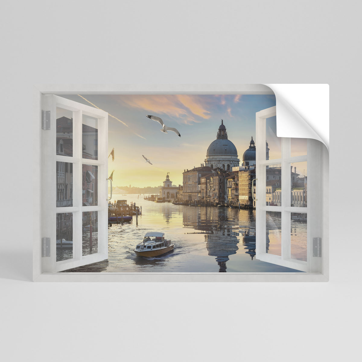 WINDOW TO VENICE Poster Orizzontale Adesivo
