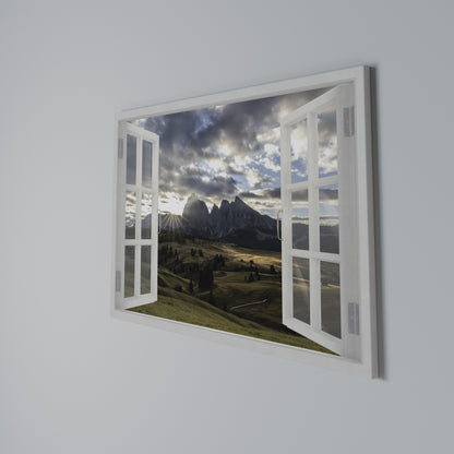MOUNTAIN VIEWPORT Horizontal Canvas Print