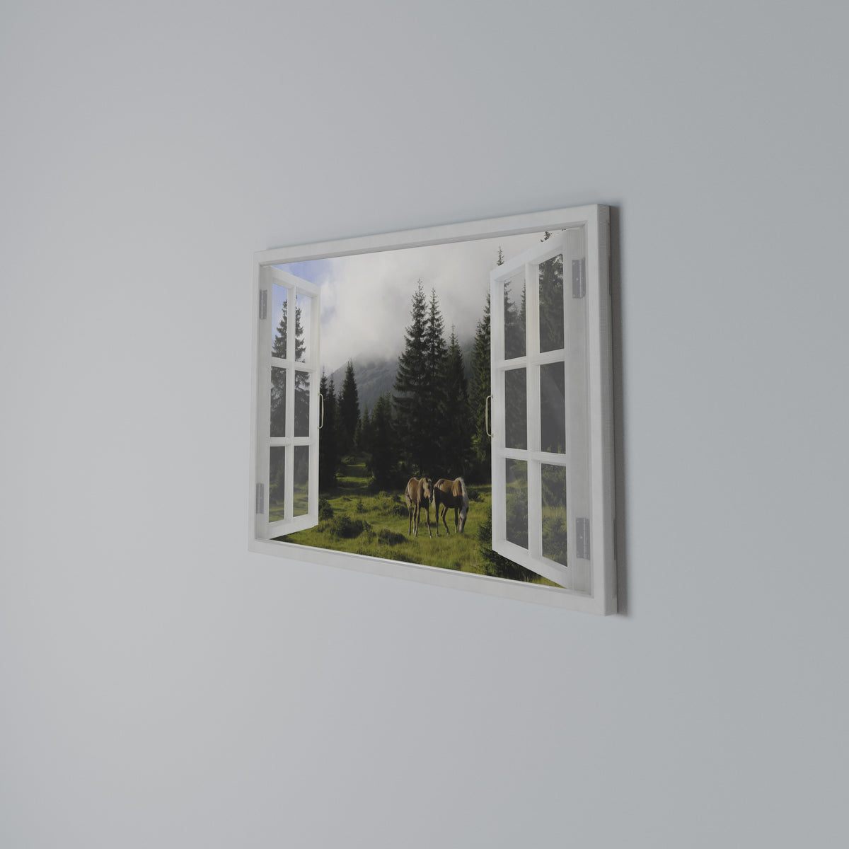 WINDOWS TO WANDER Horizontal Canvas Print