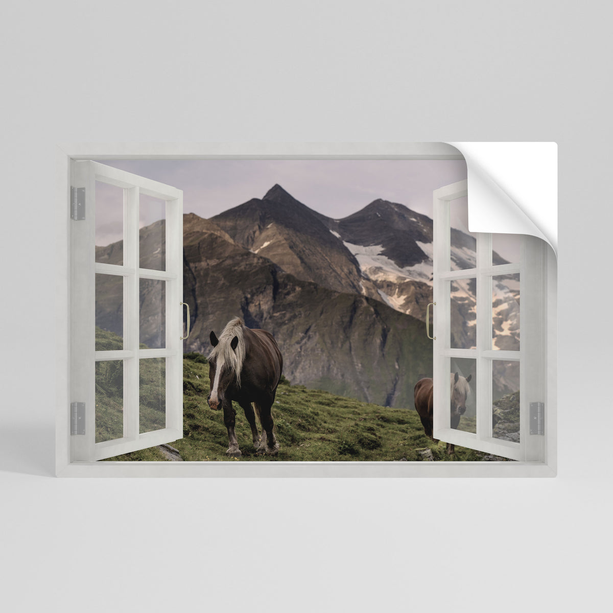 NATURAL FRAME INSPIRATION Poster Orizzontale Adesivo