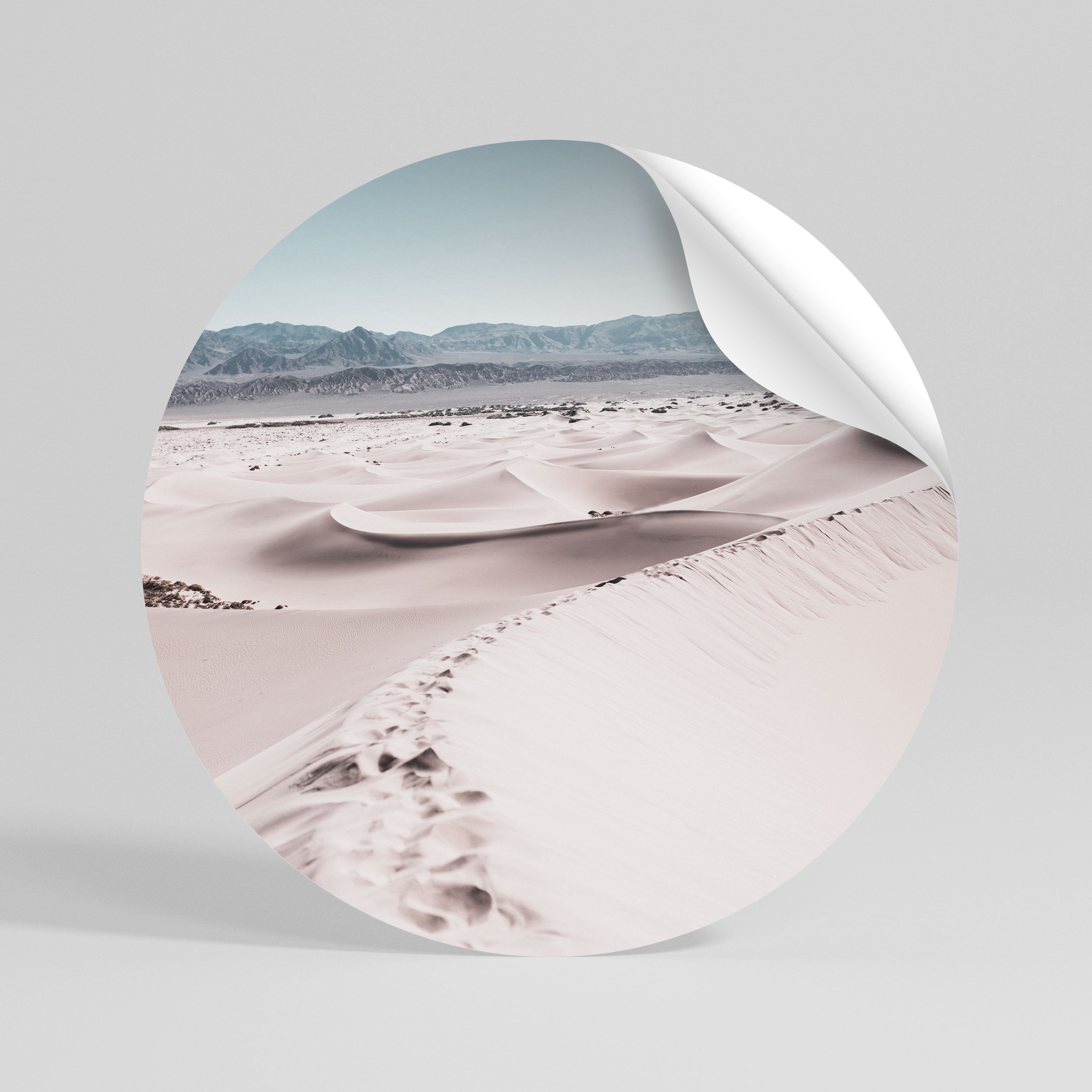 STEPS AWAY Rund väggdekal