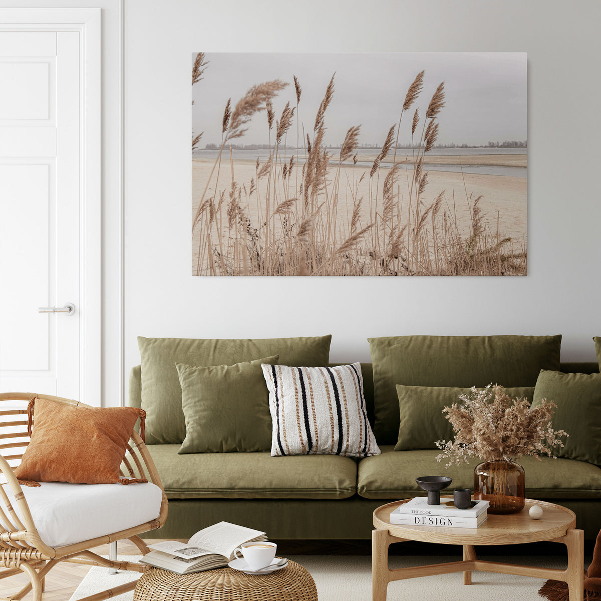 BREEZY STRAW HARMONY Stampa su tela orizzontale
