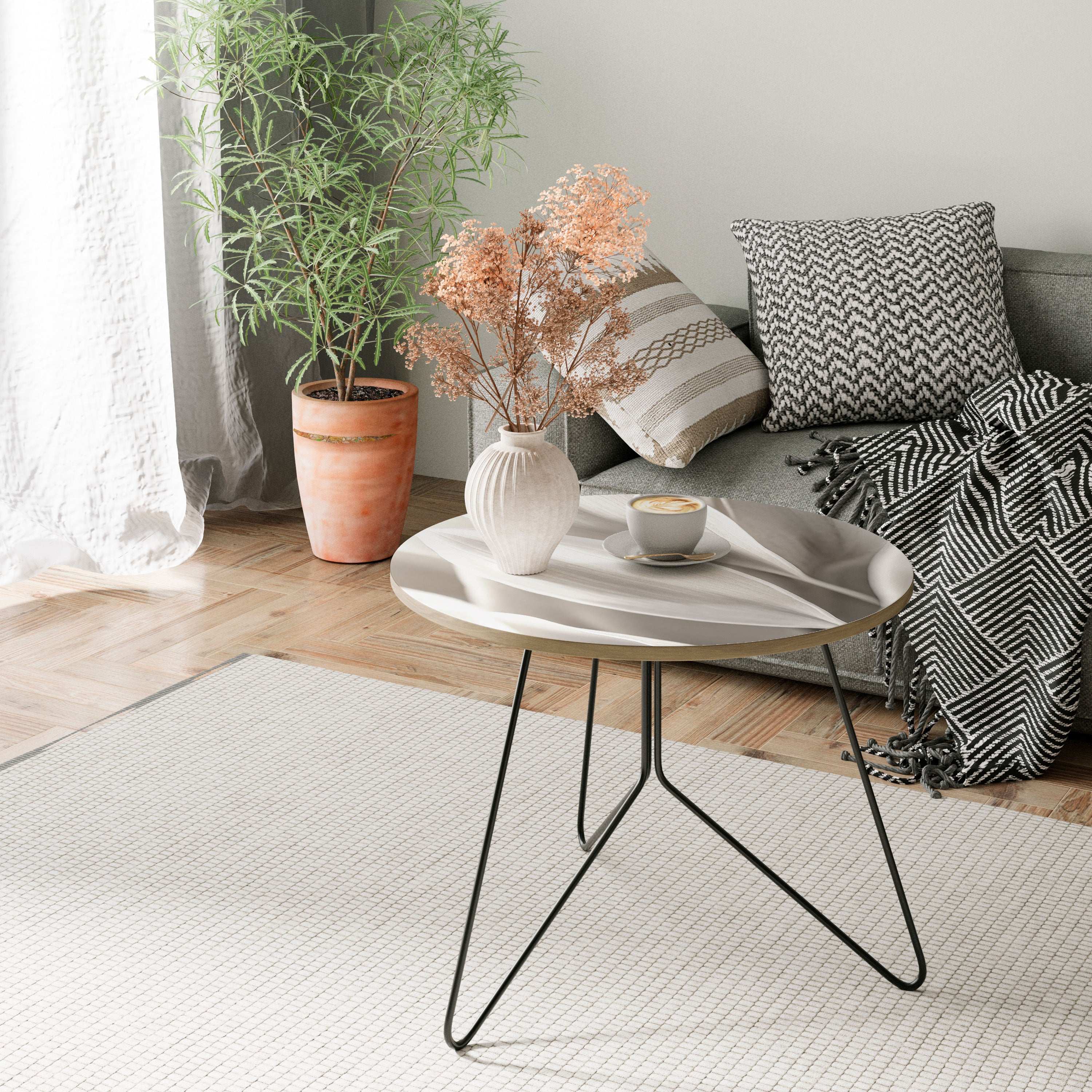 WHISPERS OF WHITE Coffee Table